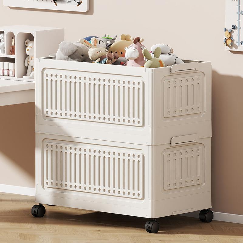 折叠收纳柜储物柜子塑料多层置物架客厅置物柜免安装衣柜整理柜子