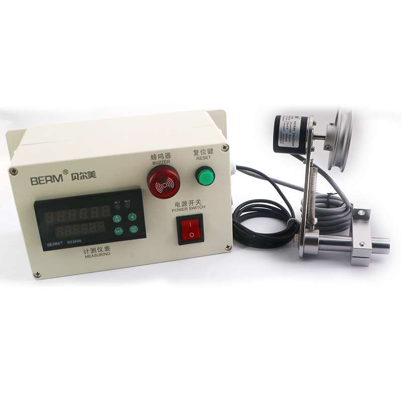 贝尔美BERM BEM96成套数显计米器配弹簧支架 滚轮式高精度验布机