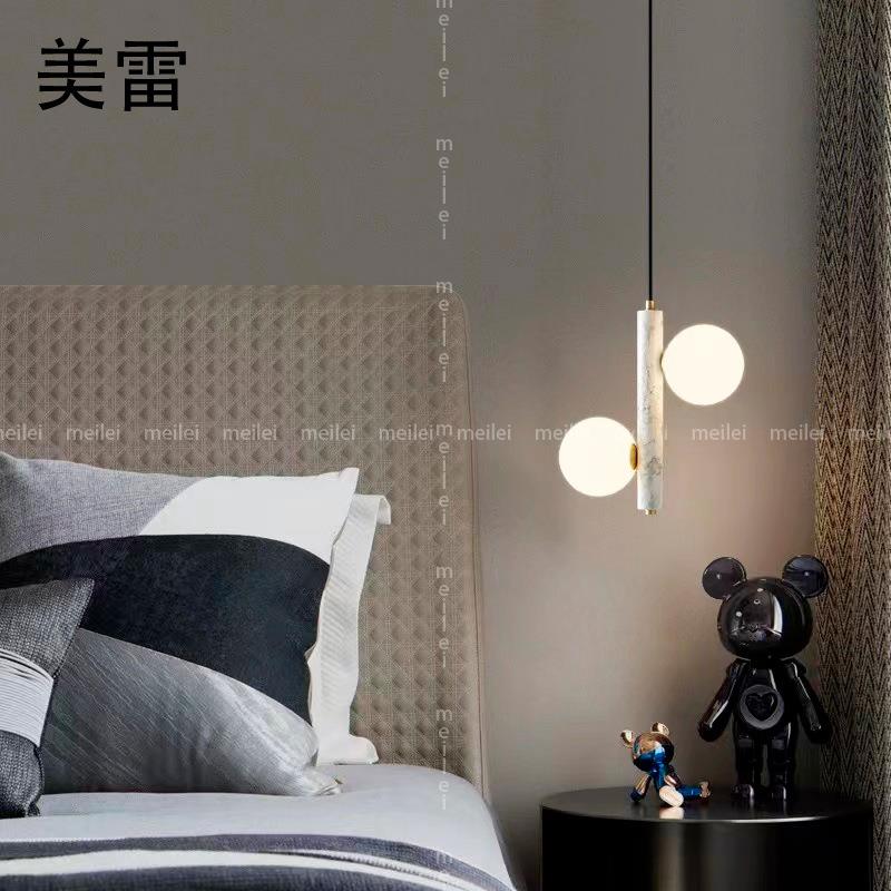 北欧风格餐厅吊灯现代简约家用三头饭厅餐桌创意个性吧台玻璃灯具