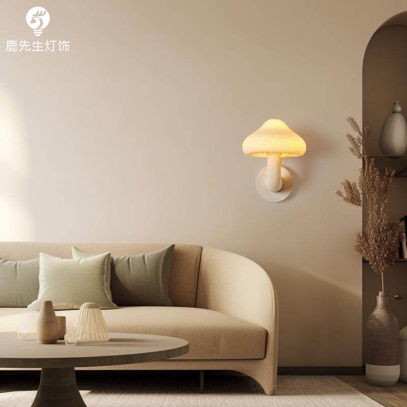 法式奶油蘑菇壁灯 中古vintage日式诧寂风儿童卧室过道阳台小壁灯,玩具/童车/益智/积木/模型,毛绒/玩偶/公仔/布艺类玩具,淘宝优惠券,粉丝福利购,淘宝优惠卷