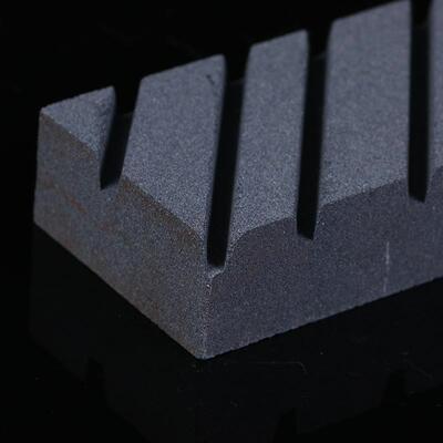 新款直销方圆磨石20目黑色碳化硅油石带槽波纹商家用磨刀石砥石修