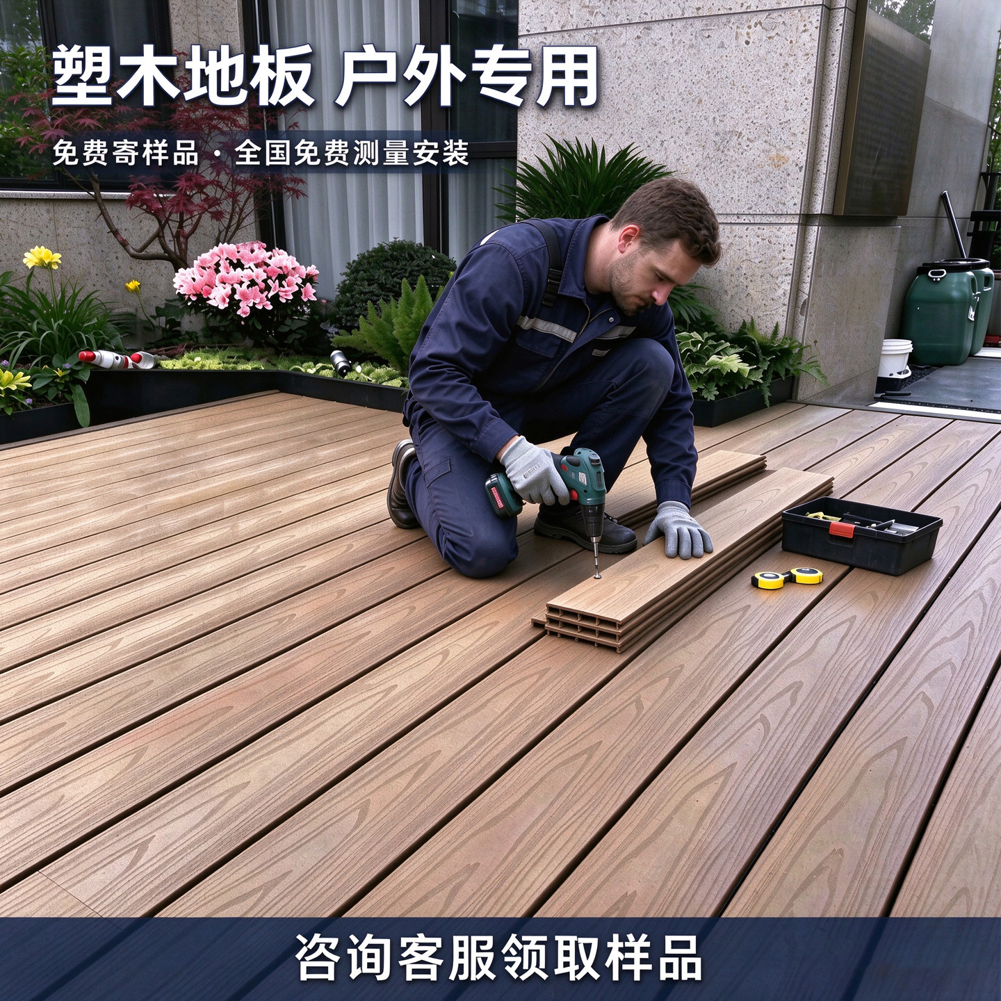匠博艺二代共挤户外防腐塑木板