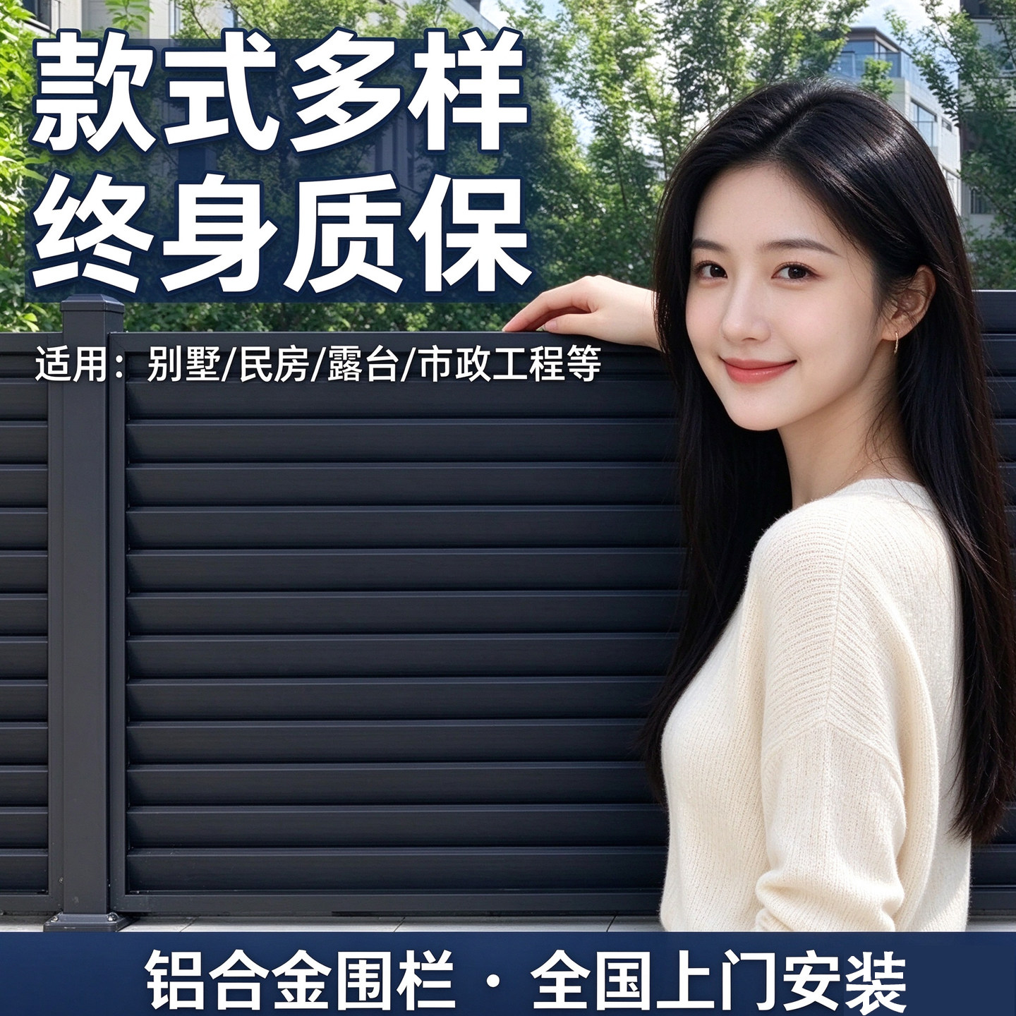 匠博艺上海铝合金围栏庭院栅栏