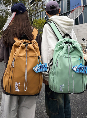 大容量运动户外羽毛球拍双肩包男士潮牌大学生书包女独立鞋仓背包