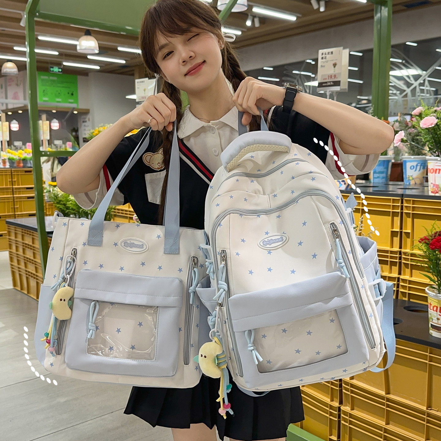 书包女小学生三到六年级初中生