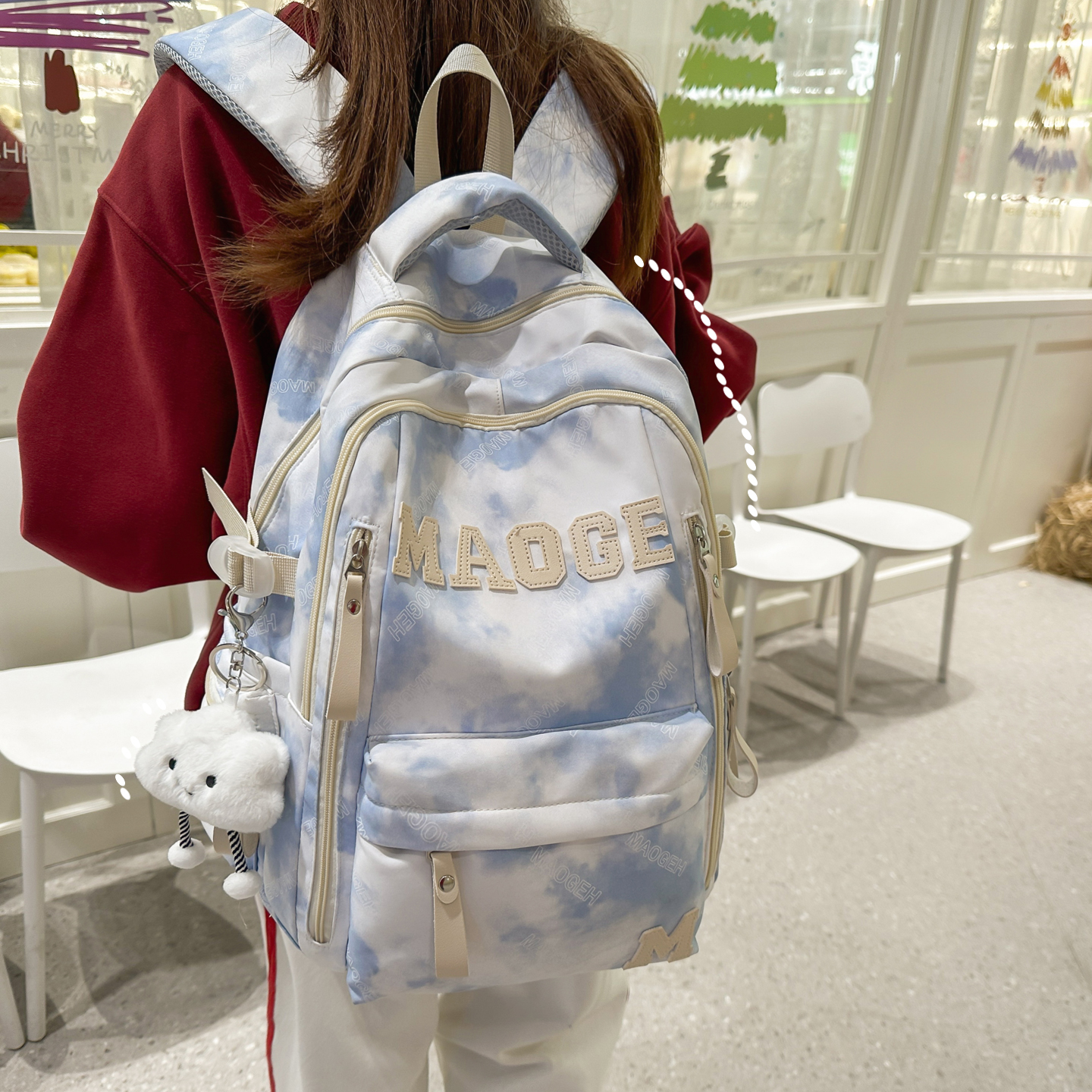 书包女初中生大容量双肩背包