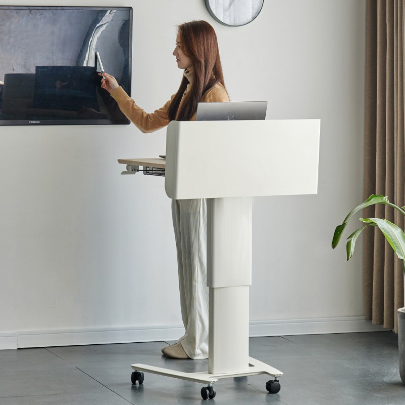 可移动演讲台会议发言台主持台培训教室讲台桌升降桌迎宾台接待台