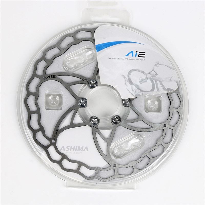 台产ASHIMA ARO-09超轻64克山地自行车不锈钢160MM碟刹碟片刹车盘