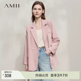 韩版 休闲简约宽松显瘦西装 休闲 时尚 外套女 25秋款 AMII