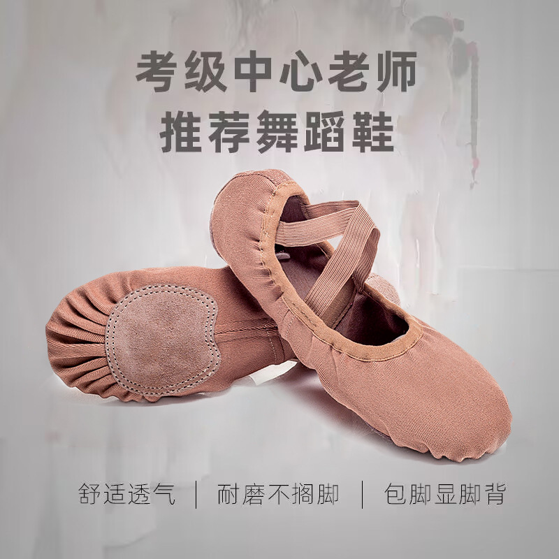 舞蹈鞋软底女弹力布练功鞋成人