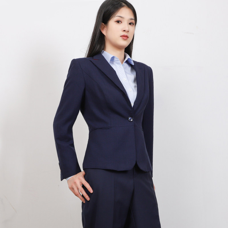 新款工服工作服衬衫行服制服马甲职业女裤套装