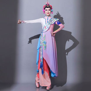 艺道演出服赤伶舞蹈服梨花颂俏花旦戏曲服装古典演出服女飘逸新款