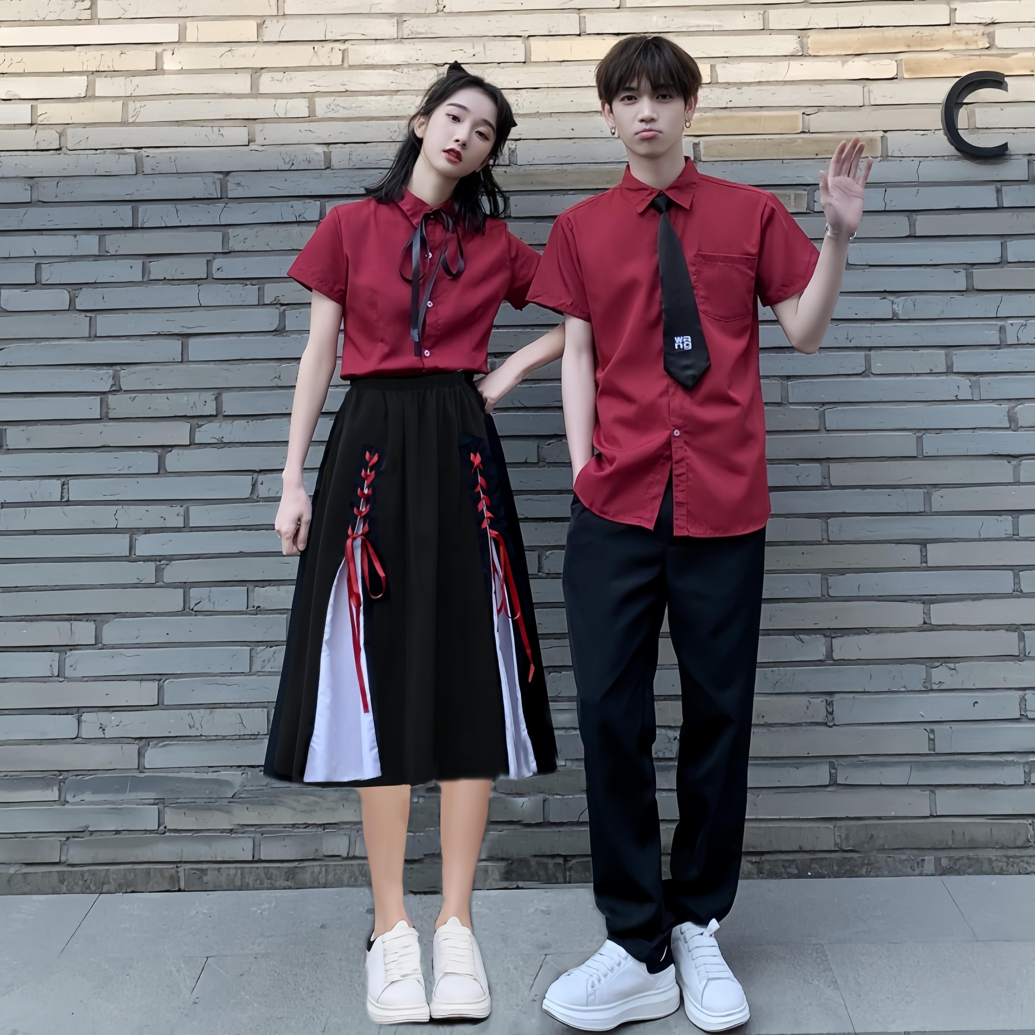 学院风合唱团演出服初中高中学生运动会班服套装诗歌朗诵比赛服装