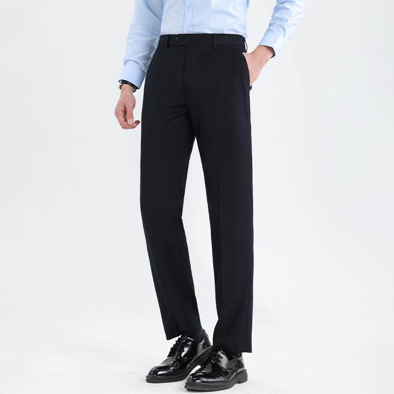 西裤男士夏薄正装工裤制服西装裤职业男裤商务工作裤黑色裤子