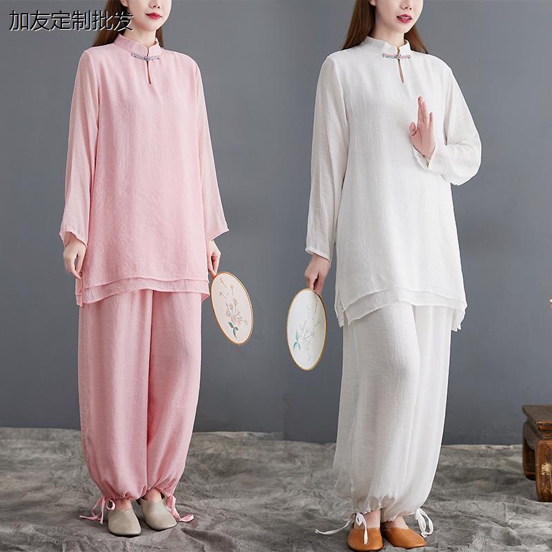 20新款居士服女佛系服禅