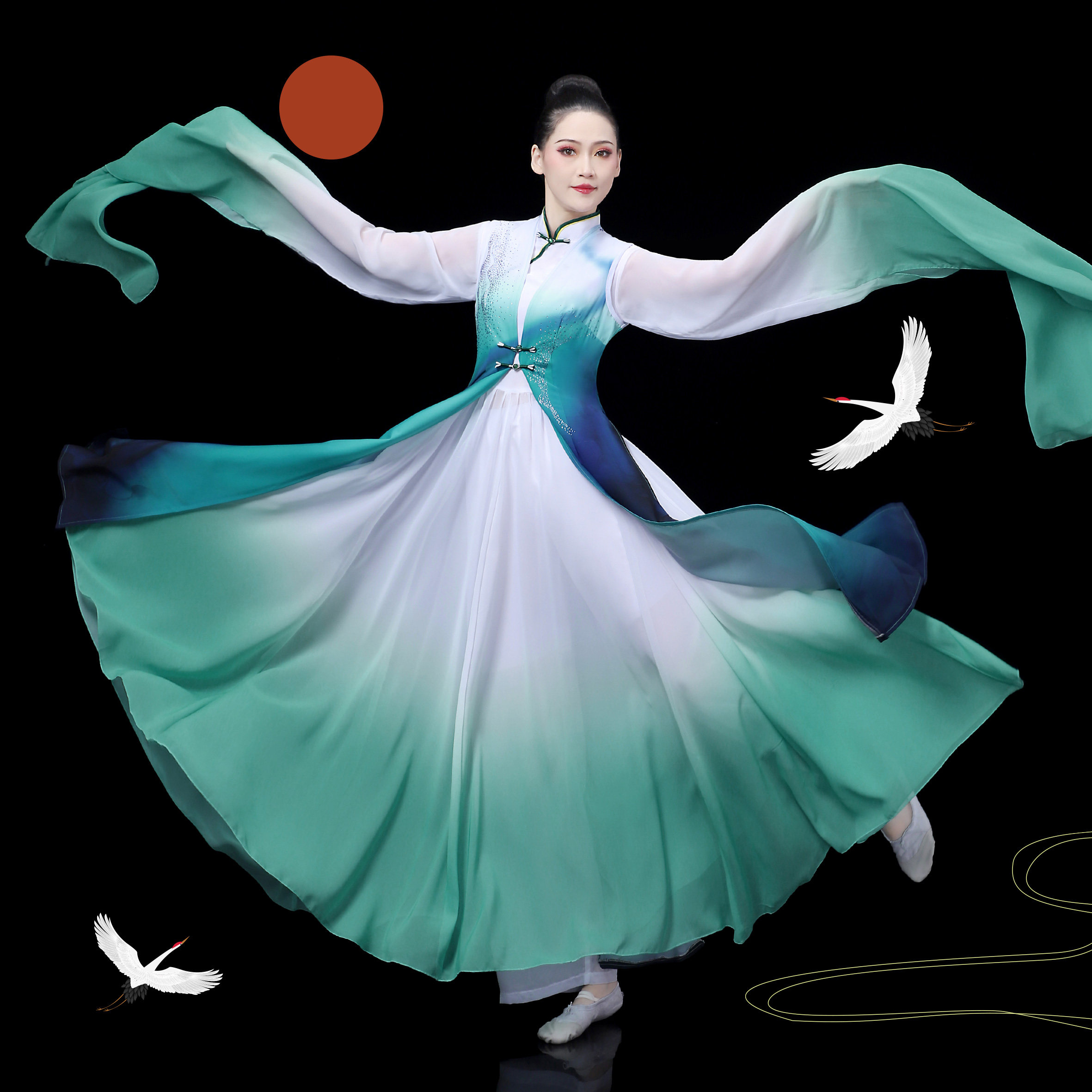 戏曲服装女中国风水袖舞