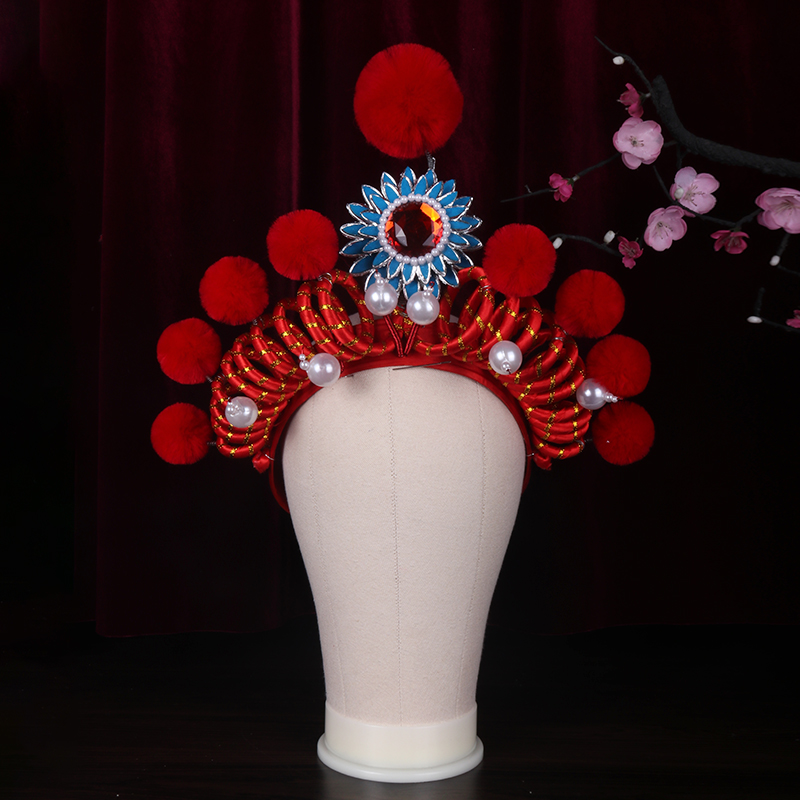 戏曲女兵额子武旦头盔戏