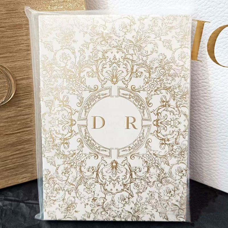 thumbnail for Spot high-value D Christmas print bronzing notebook, limited simple counter notepad, light luxury diary