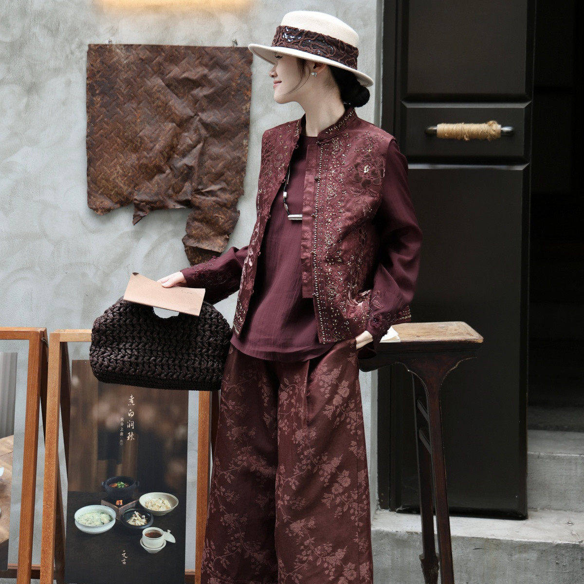 兰瑟儿2026春季新款气质新中式国风重工刺绣亮片亚麻马甲背心外套,女装/女士精品,马夹,淘宝优惠券,粉丝福利购,淘宝优惠卷