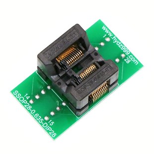 24編程測試座 極速TSSOP20 SSOP20燒錄座150mil窄體間距0.6.35mm