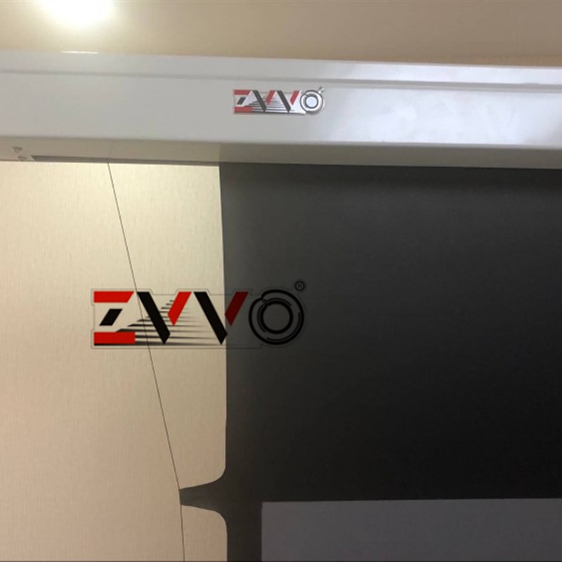 极速ZVVO133l 150寸抗光幕布灰晶拉线幕电动幕投影幕布高清黑晶幕