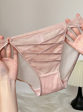 干枯玫瑰！优雅纯欲网纱性感蕾丝内裤~温柔清透上身朦朦胧胧好米~