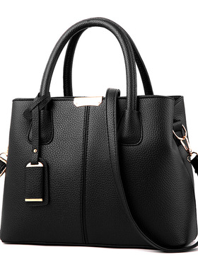 包包2024新款欧美外贸女包荔枝纹时尚女士手提包单肩斜跨包手拿包