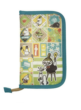 日系姆明卡通印花卡包证件包杂物包护照收纳包手账包可爱文具包