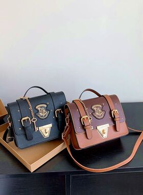 Harry Potter bag霍格沃茨学院手提斜挎包百搭英伦风邮差包手拿包