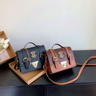 Harry bag霍格沃茨学院手提斜挎包百搭英伦风邮差包手拿包 Potter