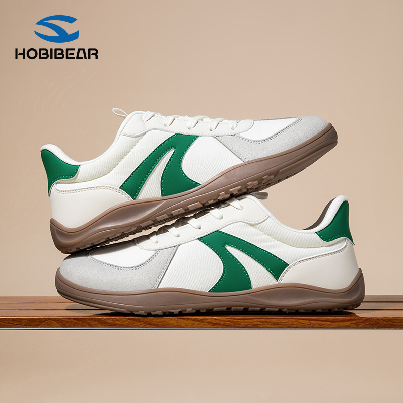 HOBIBEAR男鞋宽头鞋男士大头鞋宽脚掌加肥宽楦鞋男款德训鞋赤足鞋