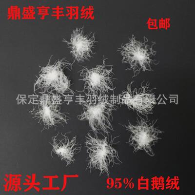 羽绒现货95白鹅绒国标水洗羽绒95绒服装标纺织羽绒95绒