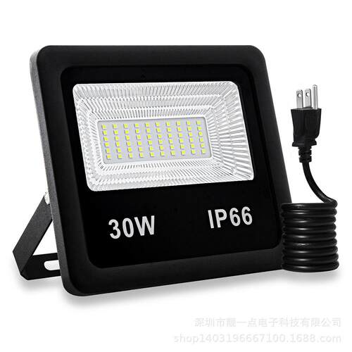 30Wled投光灯贴片户外庭院厂房公园招牌隧道码头led投光灯