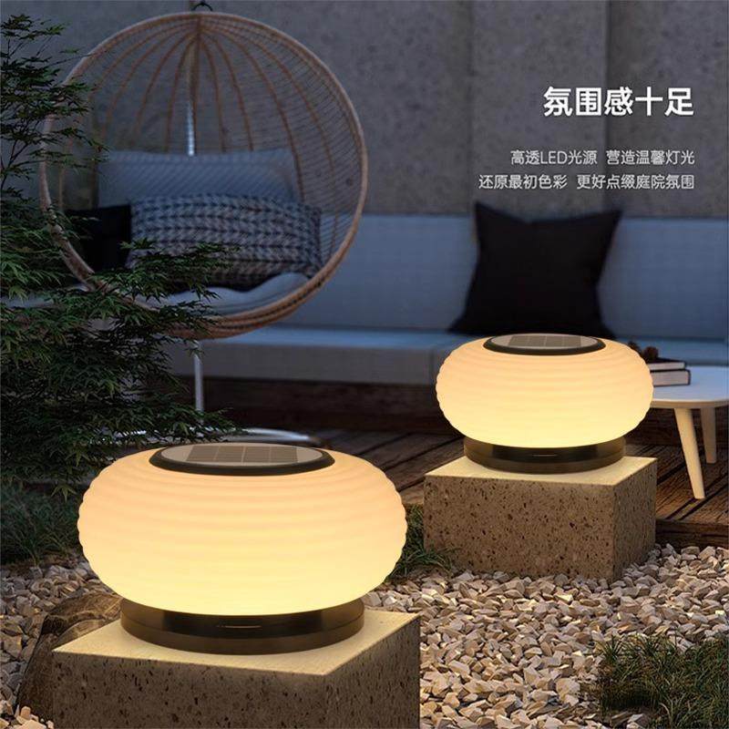 新款太阳能柱头灯大门室外柱灯花园别墅防雨灯简约现代景观庭院灯