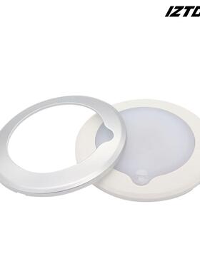 圆形薄款游艇房车灯9-30V无极调光触控IP67防护LED灯可调亮度