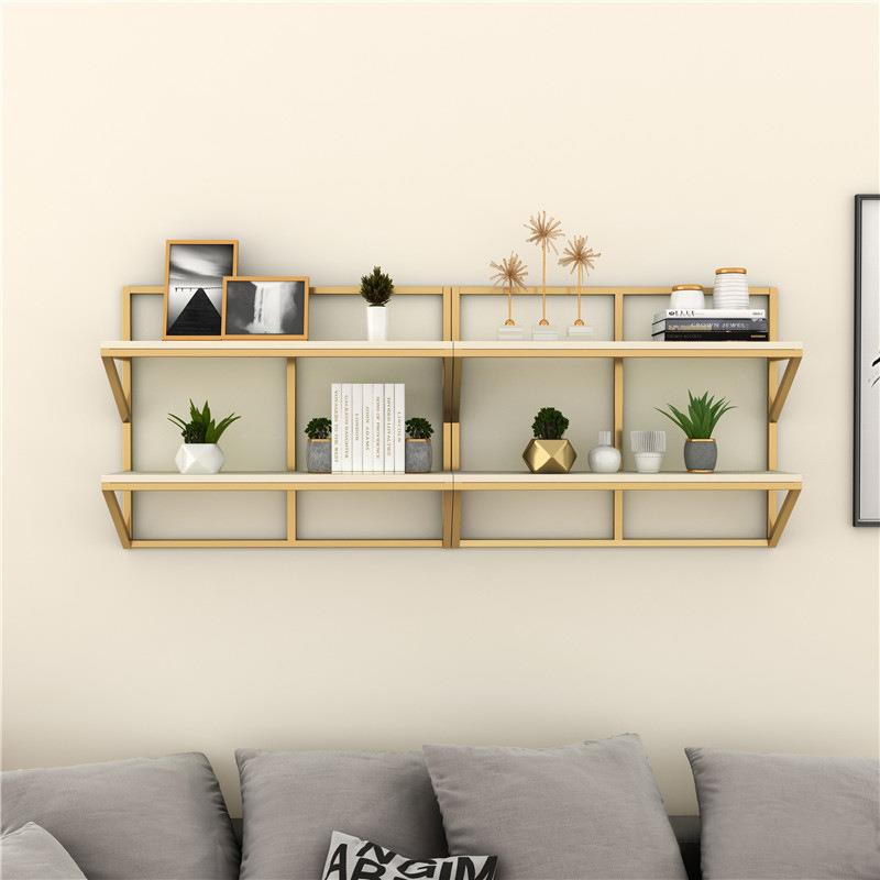 北欧墙上置物架简约时尚型客厅墙面展示架甲油美甲壁挂式收纳架