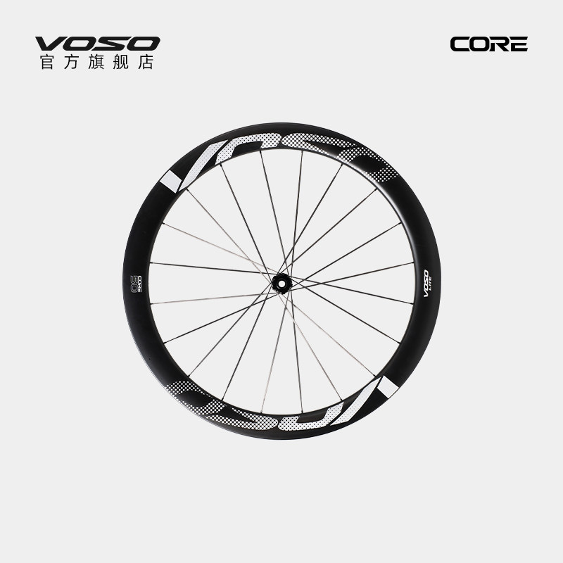 VOSO CORE碳纤维轮组单轮公路车自行车轮组气动破风前后轮