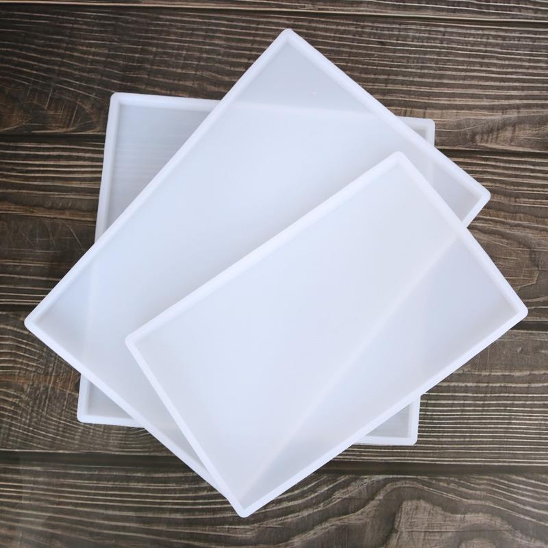 新款直销制品水晶滴胶硅胶模具大尺寸摆台压泥板大长方正方模具