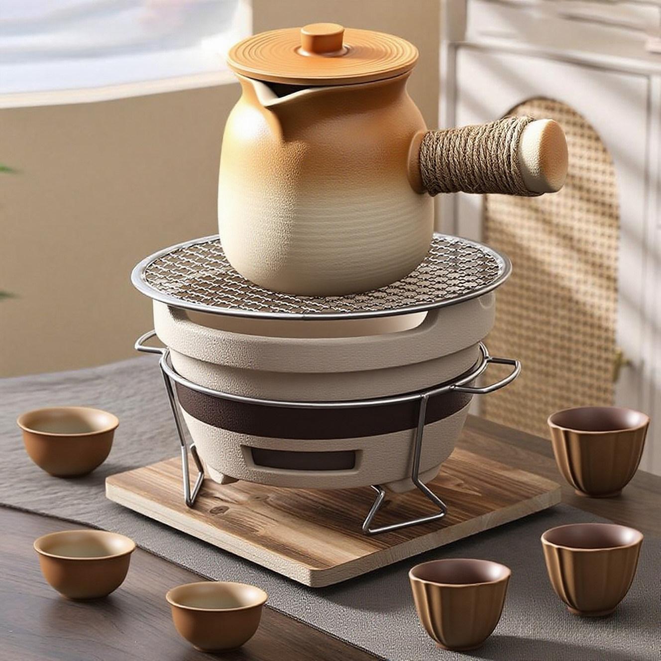 围炉煮茶壶家用户外炭炉打边炉泥碳炉子烧烤陶土烤奶罐罐煮茶陶壶,餐饮具,茶壶,淘宝优惠券,粉丝福利购,淘宝优惠卷