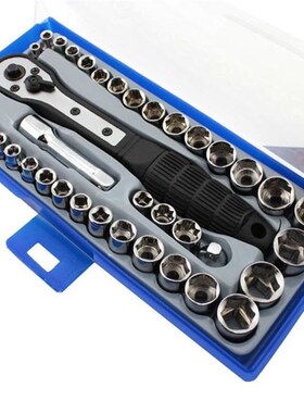 飞鹿 38件套棘轮扳手套筒组合工具 维修套装 1/4 3/8汽修 RTH-38A