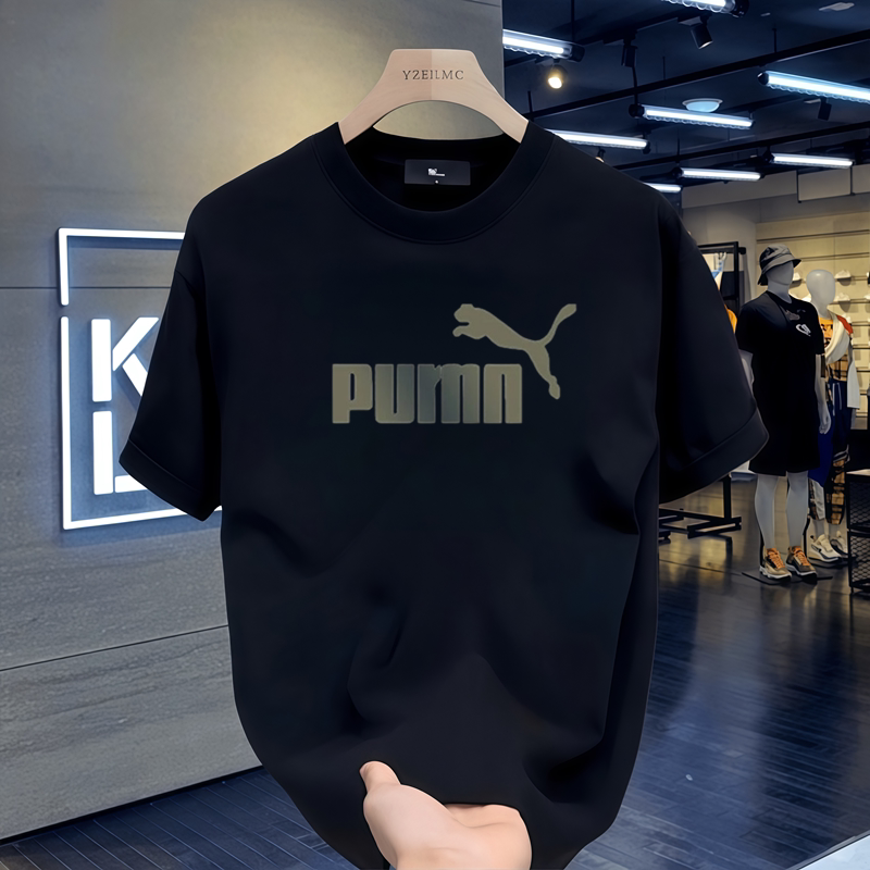 奥莱男士夏季新款重磅纯棉短袖T恤男休闲百搭运动潮牌透气半袖