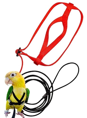 极速Parrot Bird Harness Leash AdjustaHble Anti-Bite Training