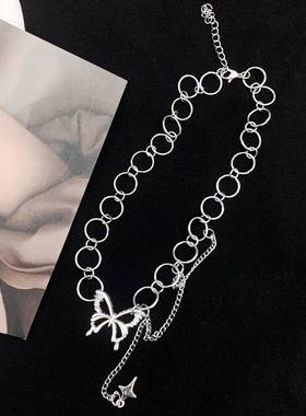 极速Fashion gpersonality hip-hop punk style stitching circle