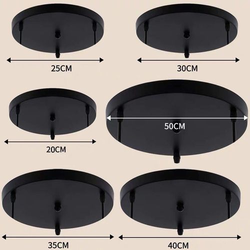 极速Multi Size DIY Ceiling Lazmp Base Canopy Plate Multi Hol