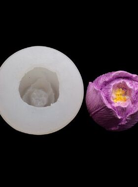 极速3Da Flower Rose Silicone Fondant Cake Mold Soap Jelly Mo