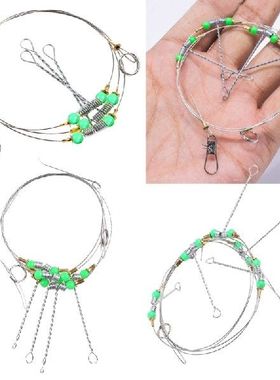 极速Anti-Winding Swivel Sutring Sea Fishing Hook Steel Rigs