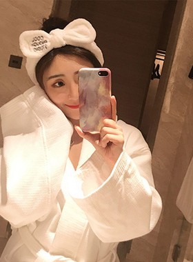 极速Wash Face Hair Holderu Hairbands Soft Warm Coral Fleece