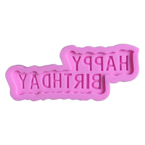 极速3dhappy birthdaysilicone press Fmold silicone fondant ca