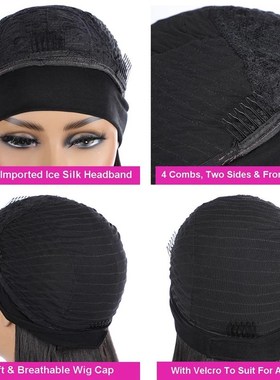 极速Good Quality Water Wave Headband WigL Human Hair8-28Inch