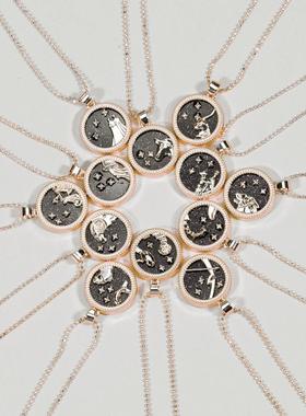 极速d Pecndant Rose Gold Chain Necklace Unisex Friendship Je